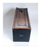 Antique 1900's Hinged-Top Wooden Wine Box with a Copper Handle