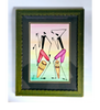 Gakonga African Art Lithograph Print, Mounted and Framed