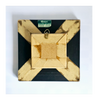 Buddhist Double Dorje Varja Spiritual Power Gold Plated Pendant in a Beautiful Wooden Frame