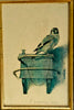 Vintage Framed Print on Wood of Carel Fabritius's The Goldfinch
