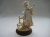 Handcrafted Vittorio Tessaro Boy Figurine in Capodimonte on a wooden stand