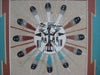 Original Navajo Sand Painting by Lester Johnson from Shiprock, New Mexico