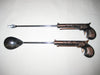 Decorative brass and stainless Steel pickle spoon and fork