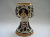 Vintage German Staffel / Stein Stoneware Pottery Wine Chalice Goblet Glass handmade Gelnhausen
