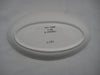 Ceramic oval shaped dish with vegetable drawing hand painted in Italy by Mancioli