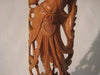 Antique wood carved sculpture of a Hindu Goddess in sandalwood
