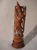 Antique wood carved sculpture of a Hindu Goddess in sandalwood
