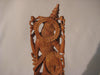 Antique wood carved sculpture of a Hindu Goddess in sandalwood