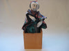 Japanese Art - Collectable hand crafted Samurai Warrior Jack in the Box puppet in traditional costume