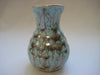 Vintage Gouda Holland Turquoise Creamer / Milk Jug with gold handle and rim