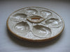 Vintage 1960s Majolica Glaze ware oyster plate by St Clement, France