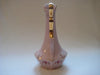 Hand painted Bohemian pink porcelain H & C jug gilded with 24 carat gold