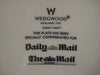 Wedgwood Queens Ware Memorial plate to celebrate the life of HM The Queen Mother 1900 - 2002