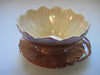 Royal Winton Grimwades Art Deco Lustre China Flower shaped bowl & saucer