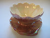 Royal Winton Grimwades Art Deco Lustre China Flower shaped bowl & saucer