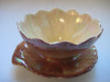 Royal Winton Grimwades Art Deco Lustre China Flower shaped bowl & saucer