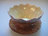Royal Winton Grimwades Art Deco Lustre China Flower shaped bowl & saucer