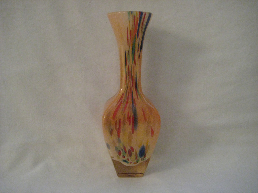 Vintage Silvestri Arte Murano Crystal Glass vase