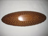 Hand carved wooden oval dish