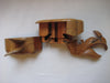 Mahogany Sculpted Puzzle Box  / Jewellery Box of a Bird with Hidden Drawers Hand Crafted by Salvador Petzey from Guatemala