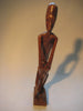 African Art - Hand carved Wooden sculptures of a man and a woman