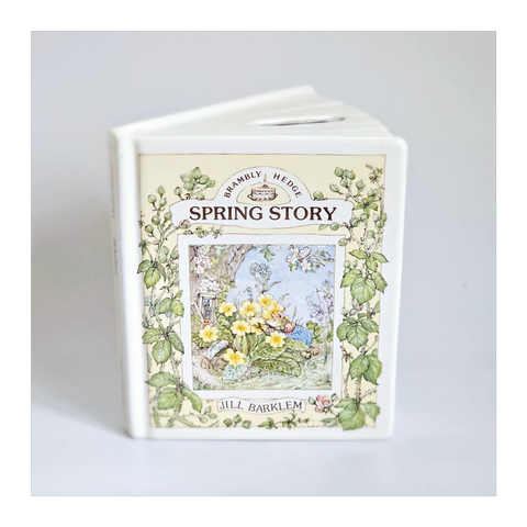 Vintage 1989 Money Bank / Money Box from the "Brambly Hedge Gift Collection", Spring Story designed by Jill Barklem and  produced by Royal Doulton.