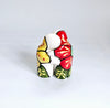 Rare Vintage Talavera Ceramic Hand Painted Hugging Salt and Pepper Shaker Set