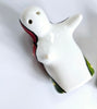 Rare Vintage Talavera Ceramic Hand Painted Hugging Salt and Pepper Shaker Set