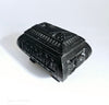 Rare Vintage 1950's Alfredo Vera Carved Black Clay (Barro Negro) Miniature Trinket Box - Mexican Folk Art