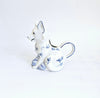 Vintage 1980's Franklin Mint Country Friends by Hallie Greer Ceramic Fox Creamer / Milk Jug in Delft Blue and White Style (Copy) (Copy)