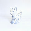 Vintage 1980's Franklin Mint Country Friends by Hallie Greer Ceramic Fox Creamer / Milk Jug in Delft Blue and White Style (Copy) (Copy)