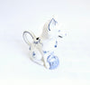 Vintage 1980's Franklin Mint Country Friends by Hallie Greer Ceramic Fox Creamer / Milk Jug in Delft Blue and White Style (Copy) (Copy)