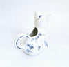 Vintage 1980's Franklin Mint Country Friends by Hallie Greer Ceramic Fox Creamer / Milk Jug in Delft Blue and White Style (Copy) (Copy)