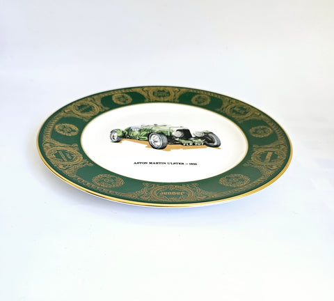 Vintage 1980's Caverswall Bone China Commemorative Decorative Plate - Aston Martin Ulster-1935 Classic Car