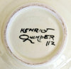 Rare Antique 1920's Henriot Quimper Pottery Hand-Painted Ceramic Miniature Plate / Pin Dish, Highly Collectible Featuring "National 12-Foot Dinghy Class" Sailboat (Copy)