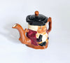 Vintage 1930's Majolica Ceramic Crown Devon Toby Jug Teapot