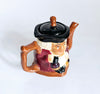 Vintage 1930's Majolica Ceramic Crown Devon Toby Jug Teapot