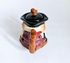 Vintage 1930's Majolica Ceramic Crown Devon Toby Jug Teapot