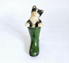Vintage 1970's Leonardo Collection Kitten in Green Wellington Boot Figurine