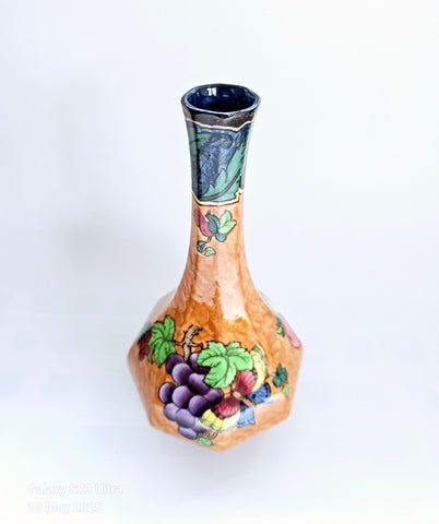 Vintage 1930's Vibrant Colourful Hand-Painted Keeling and Co "Armado" Losol Ware Baluster Vase (Copy)
