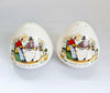 Rare Vintage Hand-Painted Ceramic Salt and Pepper Shaker - Souvenir Of Wales