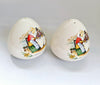 Rare Vintage Hand-Painted Ceramic Salt and Pepper Shaker - Souvenir Of Wales