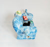Vintage 1990's Hand Painted Swineside Ceramics 'Cat On The Sofa ' Novelty Teapot