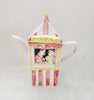 Vintage 1990's Hand Painted Swineside Ceramics 'Punch & Judy' Novelty Teapot