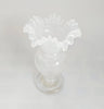 Rare Vintage 1960's Bohemian Small Opaline Glass Vase, from Czech Republic
