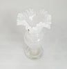 Rare Vintage 1960's Bohemian Small Opaline Glass Vase, from Czech Republic