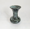 Rare Vintage 1970's Fosters Studio Pottery Honeycomb Green Glazed Small Ceramic Vase - Made In Cornwall, England