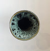 Rare Vintage 1970's Fosters Studio Pottery Honeycomb Green Glazed Small Ceramic Vase - Made In Cornwall, England