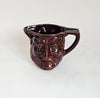 Rare Vintage Glazed Ceramic Two Faced Happy / Sad  Brown Toby Jug / Character Jug, Thomas Core Ltd