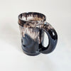 Vintage Hand Crafted Drip Glazed Ceramic Beer Mug / Beer Stein
